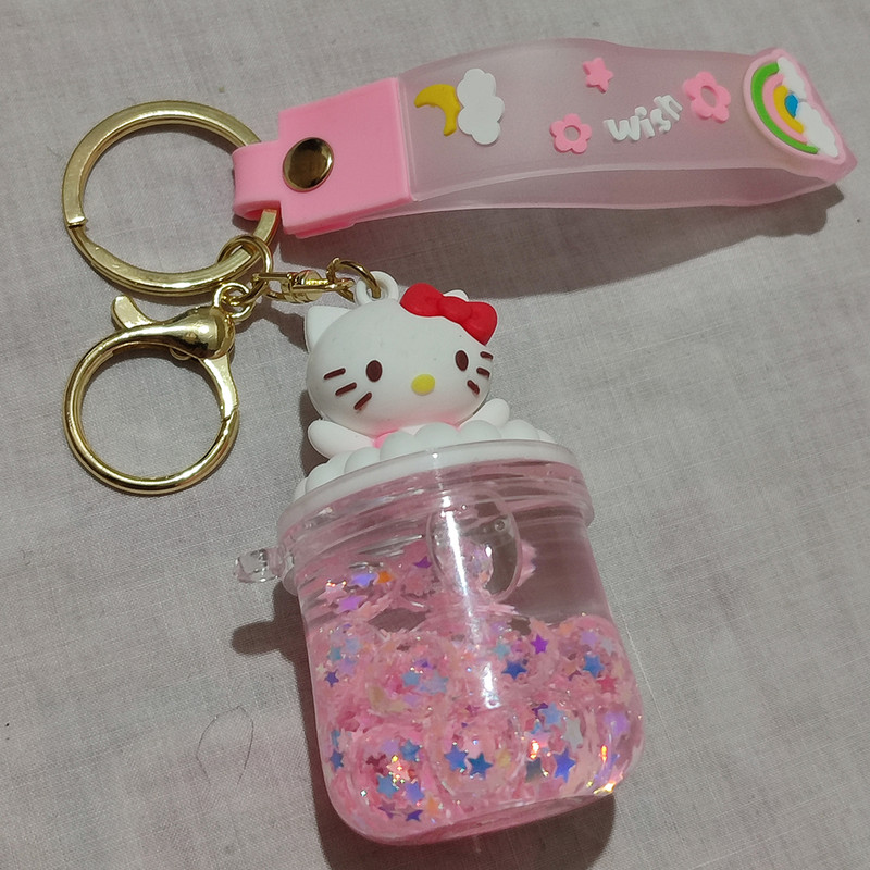 جاکلیدی مدل اکواریومی لیوانی طرح کیتی کد 80