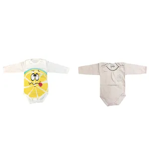 بادی آستین بلند نوزادی مدل 1234 مجموعه دوعددی