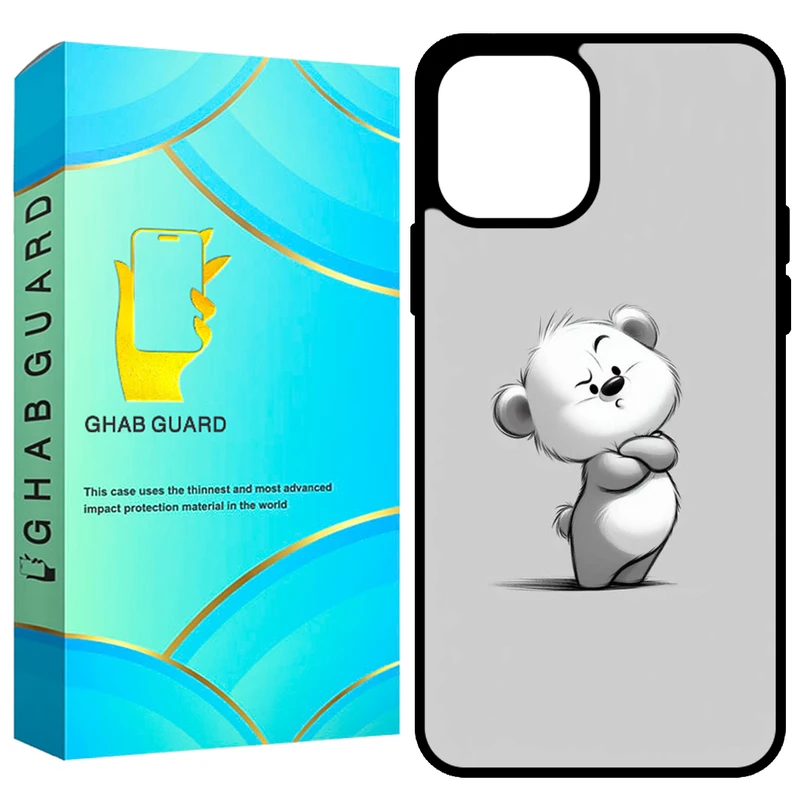  کاور قاب گارد طرح خرس مدل GCHP12 مناسب برای گوشی موبایل اپل iPhone 12