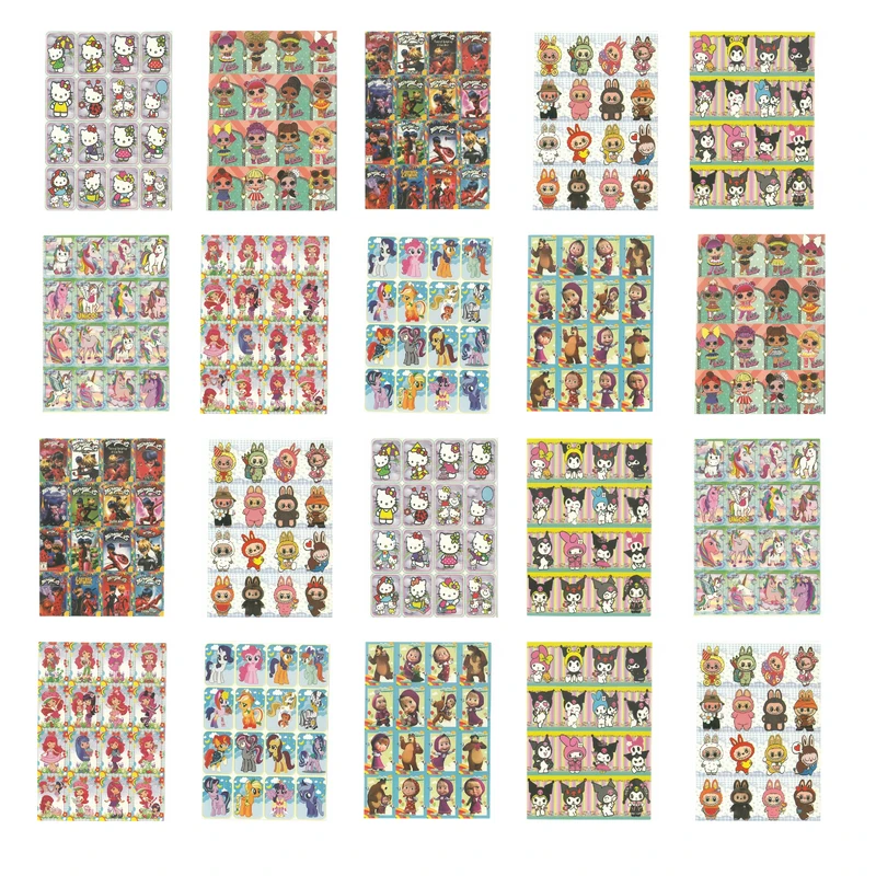 برچسب مدل عروسکی دخترانه بسته 20 عددی