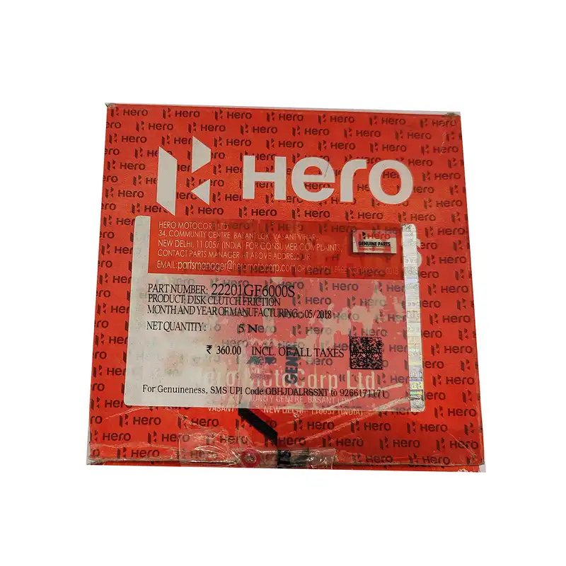 صفحه کلاچ موتور سیکلت هیرو مدل H150 مناسب برای هیرو هانک تریلر بسته 5عددی