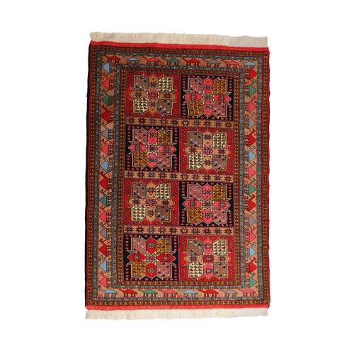 فرش دستباف دو متری مدل بختیاری طرح خشتی کد 4010842