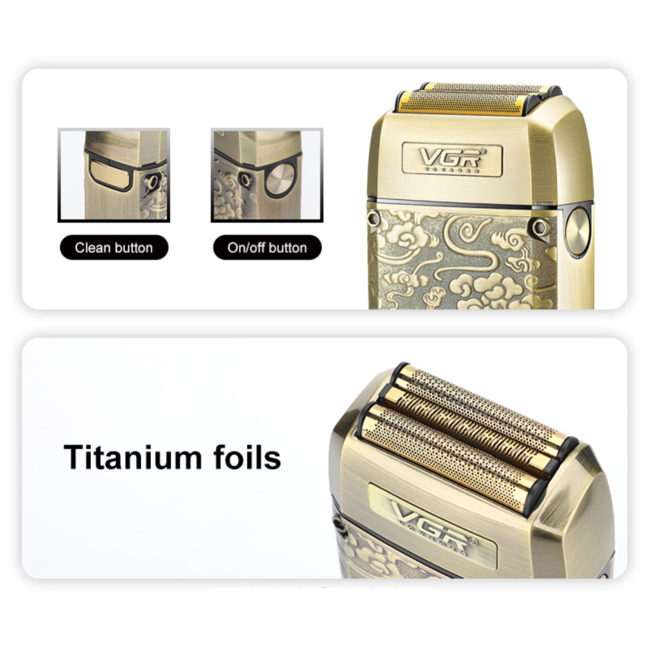 ماشین اصلاح موی سر و صورت وی جی ار مدل V-336 -  - 3