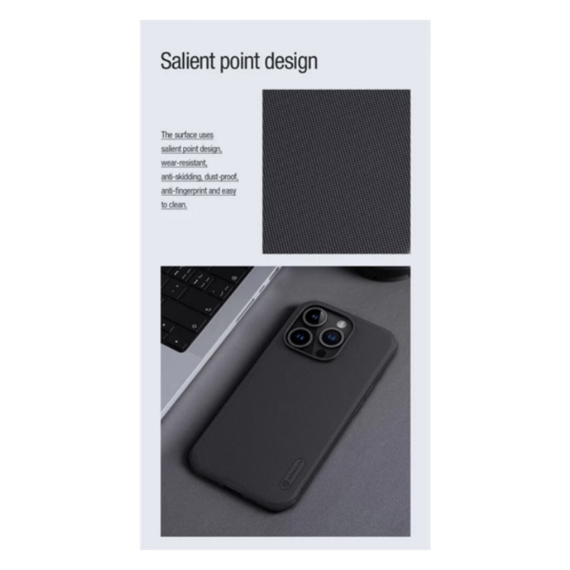 کاور نیلکین مدل Super Frosted Shield Pro مناسب برای گوشی موبایل اپل iPhone 15