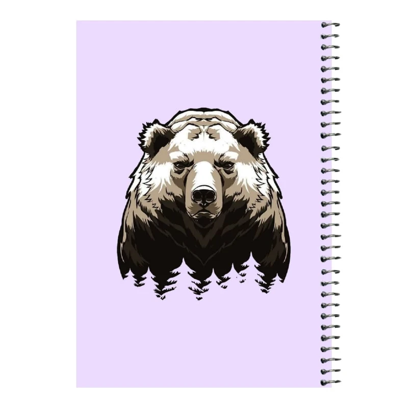 دفتر مشق 80 برگ اس جی مدل خرس زمستونی   