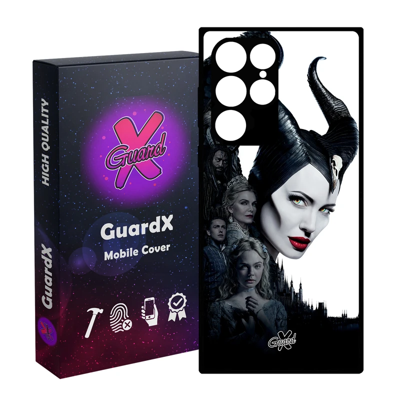 کاور گارد ایکس طرح Maleficent مدل Glass10147 مناسب برای گوشی موبایل سامسونگ Galaxy S23 Ultra