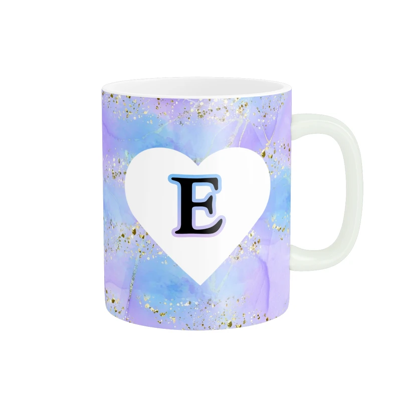 ماگ پاد آفرین مدل اسم شخصی فانتزی طرح اول اسم حرف E کد p11491