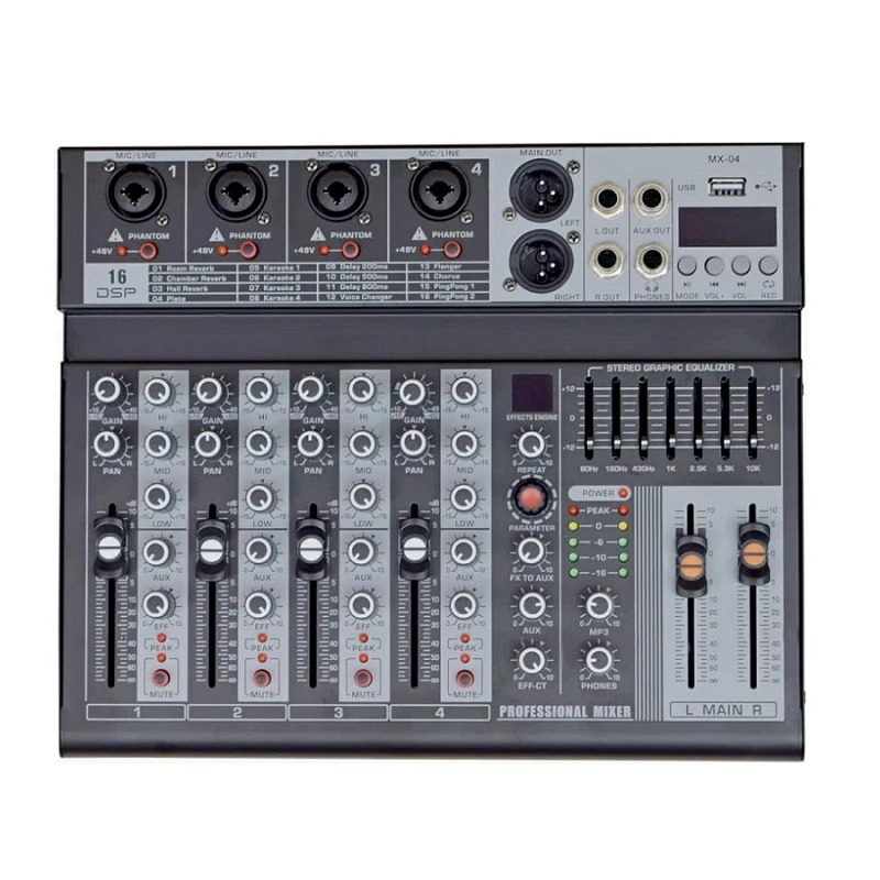 میکسر صدا مدل MX-04 99DSP
