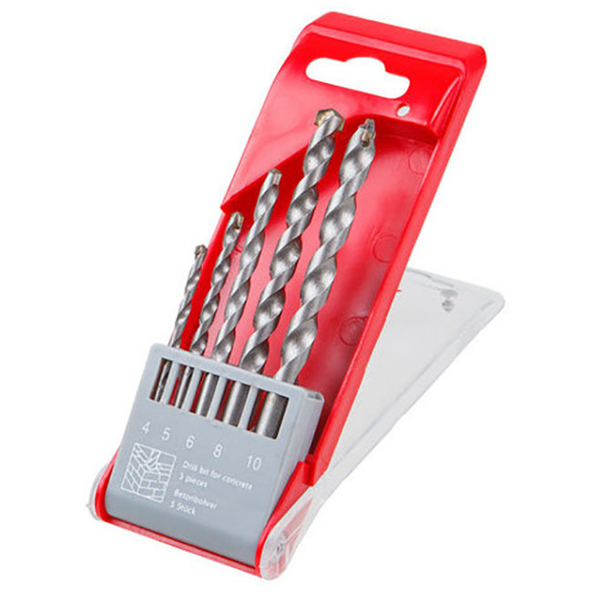 مته الماسه دیوار پلاتینیوم مدل -4-5-6-8-10MM مجموعه 5 عددی