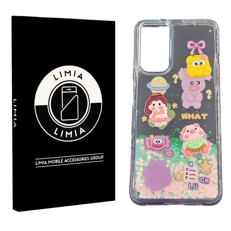 کاور لیمیا مدل آکواریومی لنزدار طرح عروسکی برجسته مناسب برای گوشی موبایل شیائومی Redmi Note 11S/Note 11 4G