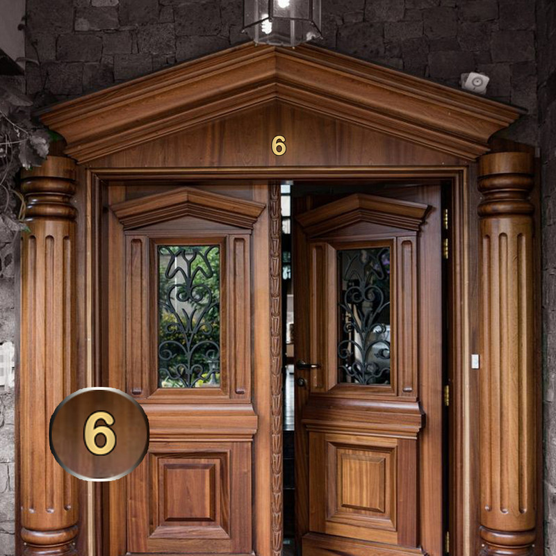 تابلو نشانگر کازیوه طرح پلاک واحد شماره 6 کد B-G 06