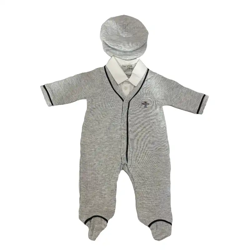 ست سرهمی و کلاه نوزادی جیکل مدل JK918201-91