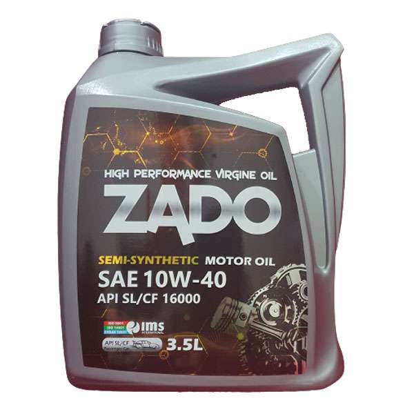روغن موتور خودرو زادو مدل SAE 10W40-16000 حجم 3.5 لیتر