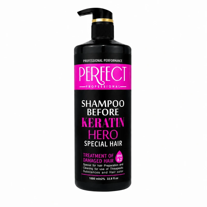 شامپو مو پرفکت پروفشنال مدل before keratin مناسب برای موهای کراتین شده حجم 1000 میلی‌لیتر