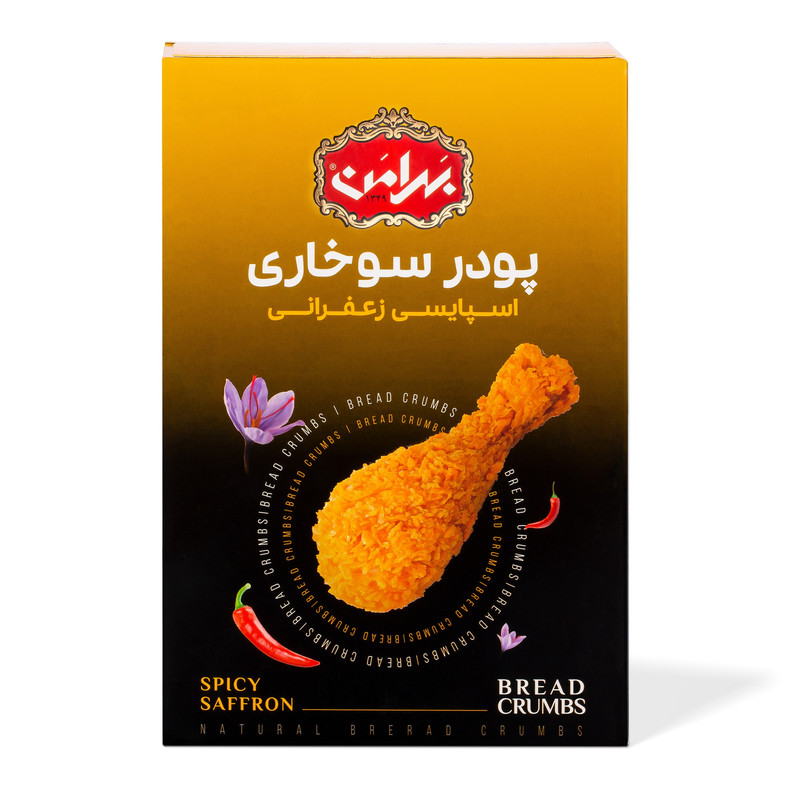 پودر سوخاری اسپایسی زعفرانی بهرامن - 300 گرم