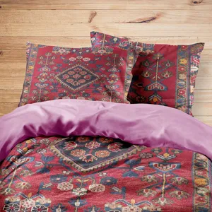 سرویس روتختی مدوپد طرح فرش بروجرد لچک و ترنج مدل C-brojerd03 یک نفره 4 تکه