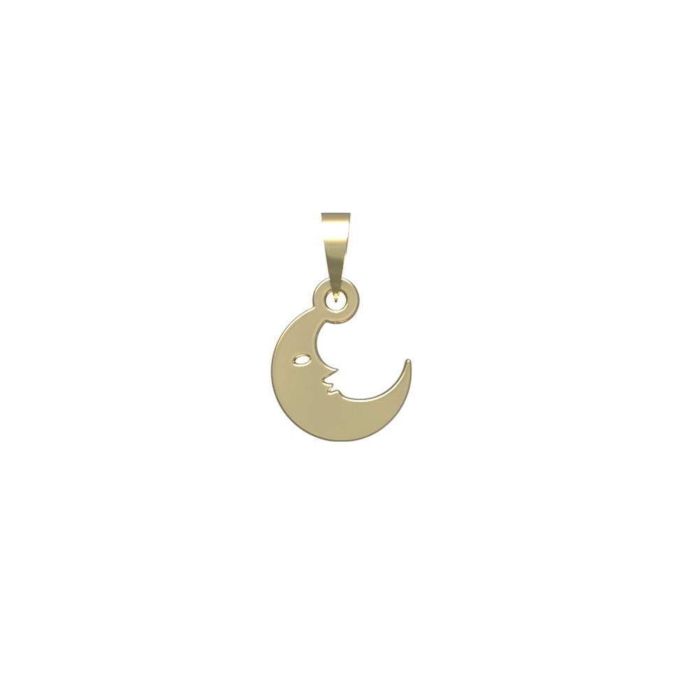 آویز گردنبند طلا 18 عیار زنانه مدوپد مدل ماه کد PA1-10391 -  - 2