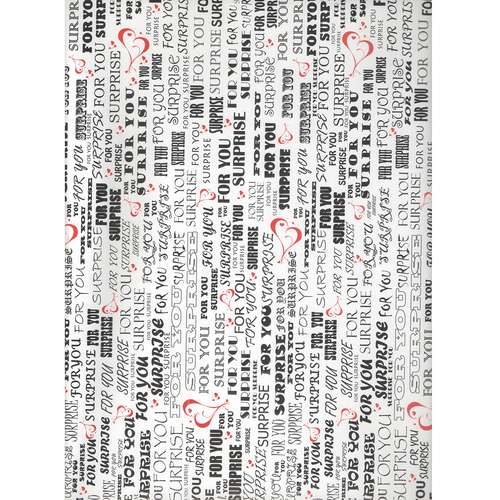 کاغذ کادو طرح قلب کد KH621 بسته 5 عددی