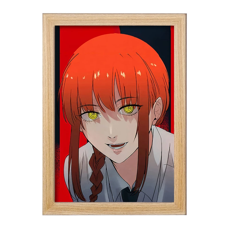تابلو خندالو مدل ماکیما انیمه مرد اره ای Chainsaw Man  کد 18014