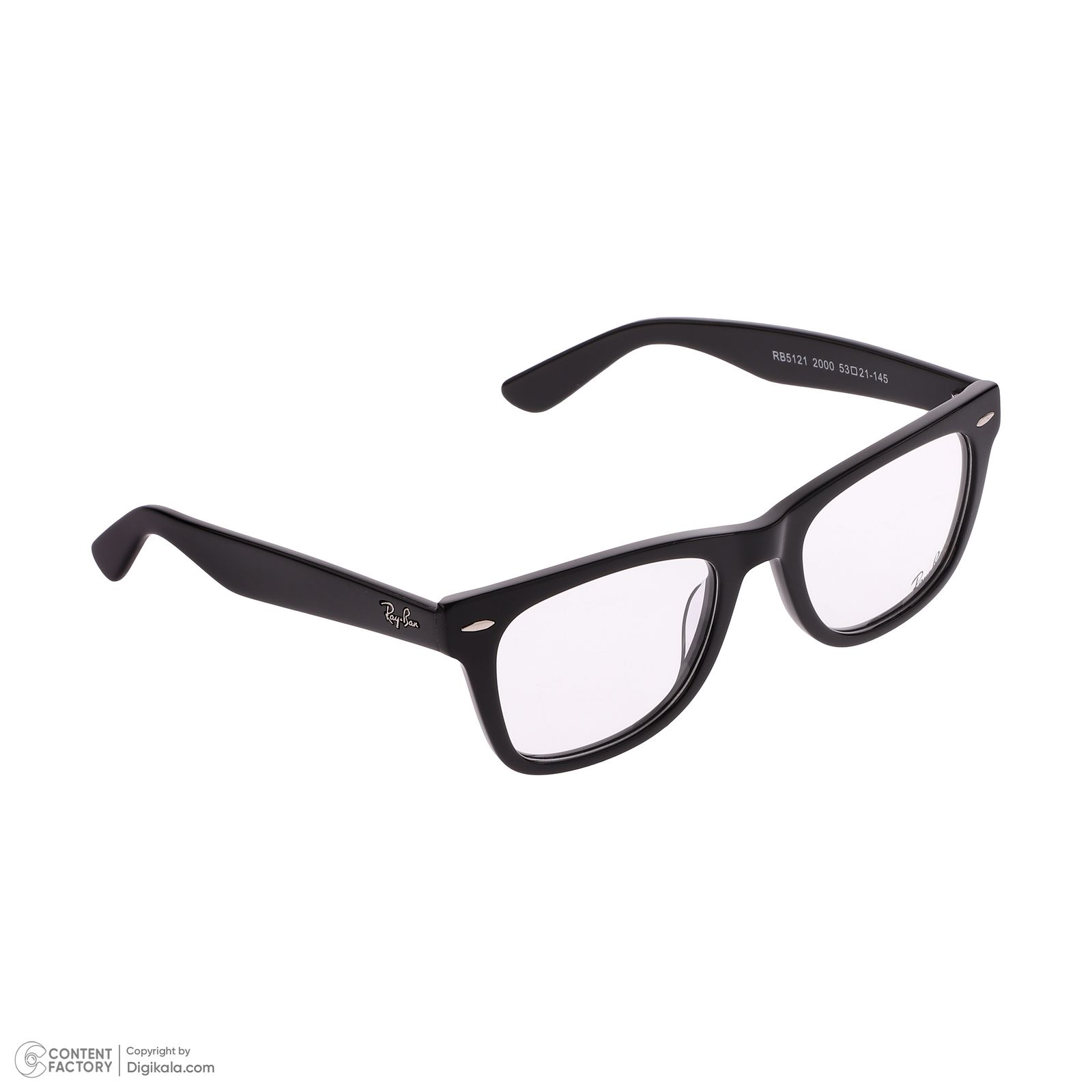 فریم عینک طبی ویفرر (Wayfarer) ری بن مدل 0RB5121-2000 مناسب برای صورت مستطیل، مربع، قلب و بیضی -  - 5