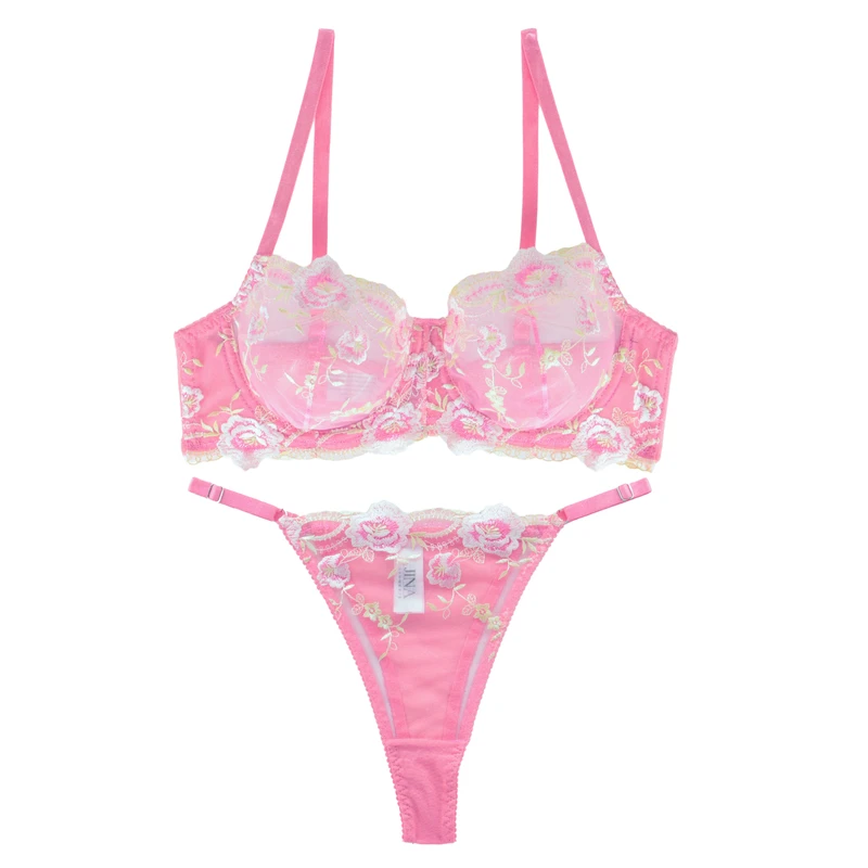 ست سوتین و شورت توری زنانه ژینا 1007