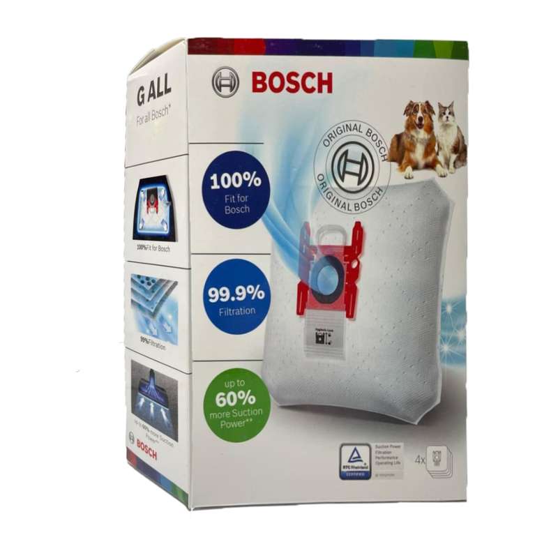 پاکت جاروبرقی مدل G ALL بسته چهارعددی مناسب جاروبرقی بوش تایپ جی