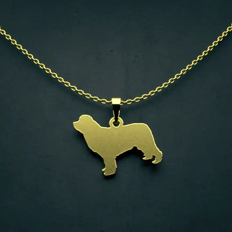 گردنبند طلا 18 عیار زنانه مدوپد مدل سگ کد J3-1-1141