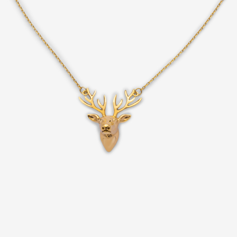 گردنبند طلا 18 عیار زنانه با زنجیر حلقه‌ای (فلامینگو) جواهری راز مدل 14418