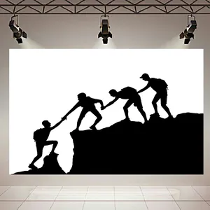 تابلو بوم طرح مخمل مینیمال مدل همیاری کد AR303789