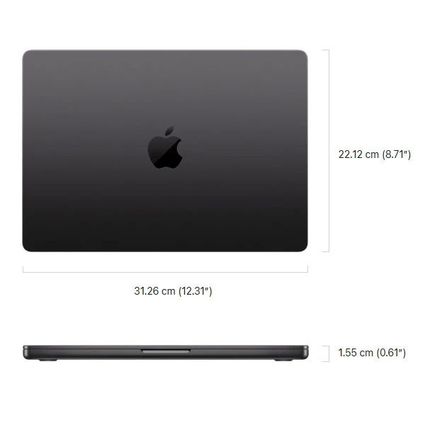 عکس لپ تاپ 14.2 اینچی اپل مدل MacBook Pro MGDU4 2026 LLA-M5 Max-36GB RAM-2TB SSD — زاویه و جزئیات 2