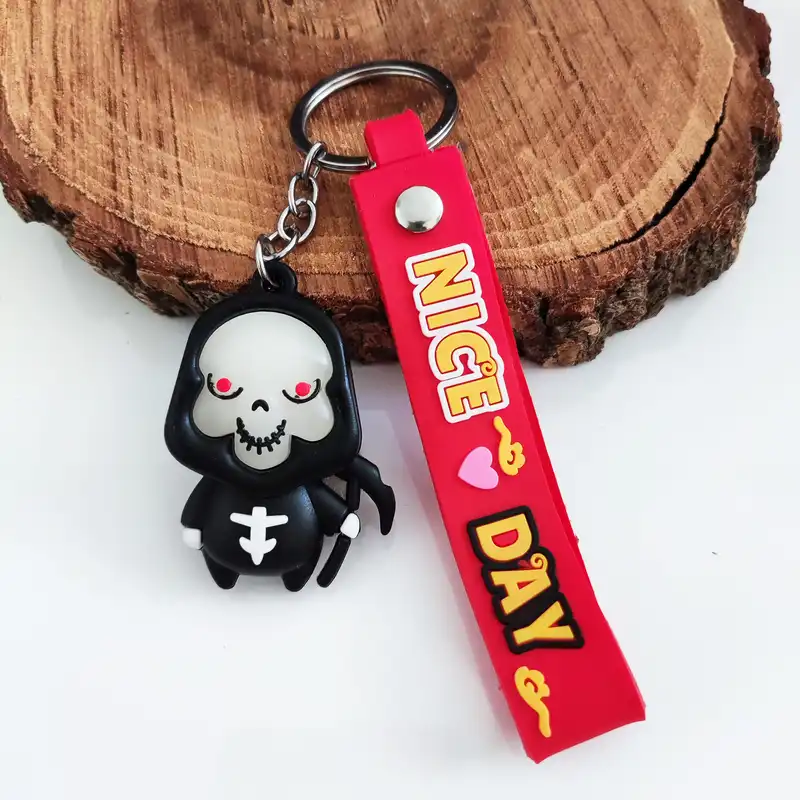 جاکلیدی مدل سیلیکونی طرح کدو تنبل و روح خفاش هالوین مجموعه 4 عددی