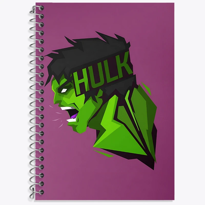 دفتر نت موسیقی 50 برگ خندالو طرح هالک مارول (Marvel) کد N5730