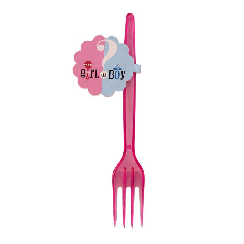 چنگال یکبار مصرف مدل boy or girl بسته 10 عددی