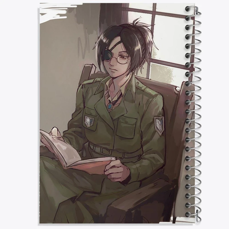 دفتر ژورنال نویسی 50 برگ خندالو مدل نقطه ای طرح هانجی انیمه اتک آن تایتان Attack on Titan کد 18609