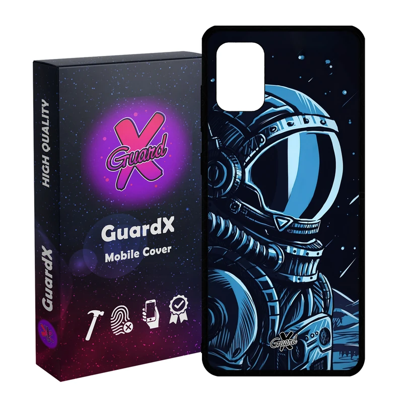 کاور گارد ایکس طرح فضانورد مدل Glass10473 مناسب برای گوشی موبایل سامسونگ Galaxy A71 4G