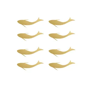 برچسب مدل استیکر fish6 رزین اپوکسی مجموعه 8 عددی
