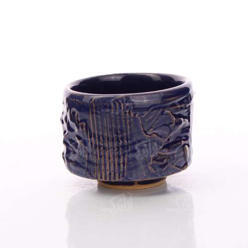 ‎پیاله چایخوری‎ ‎سفالی‎ ‎‎‎لعاب ساده  رنگ‎ ‎سورمه ای‎ ‎‎طرح‎ ‎خراش مدل  1004000107