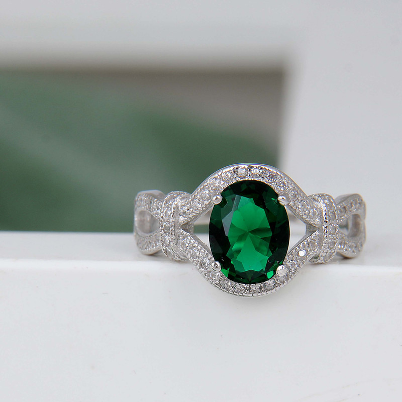 انگشتر نقره زنانه بازرگانی میلادی مدل سنگ کوارتز نگین برلیان بدون ریزش ابکاری رادیوم کد AWR_1339