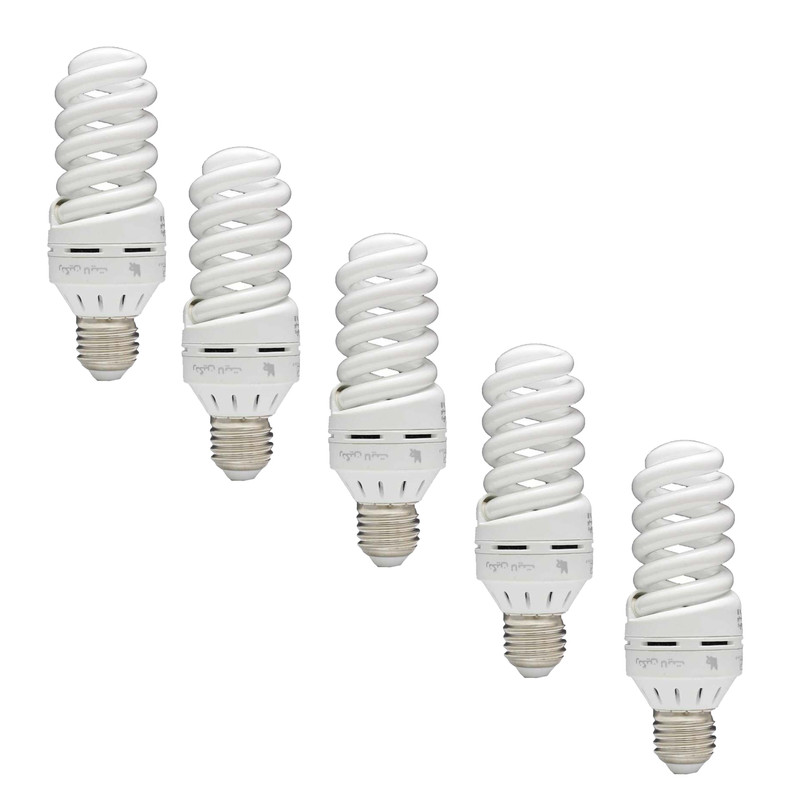  لامپ کم مصرف 15 وات رنگین لایت مدل پیچ پایه E27 بسته 5 عددی