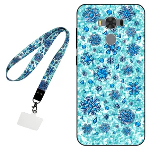 Megafone Snow Flake 0014 Cover For Asus Zenfone 3 Max / ZC553KL Mobile Neckband