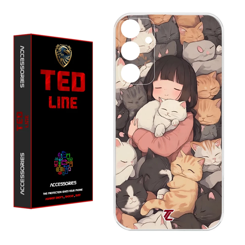 کاور تدلاین طرح گربه کد 1171 مناسب برای گوشی موبایل سامسونگ Galaxy A17