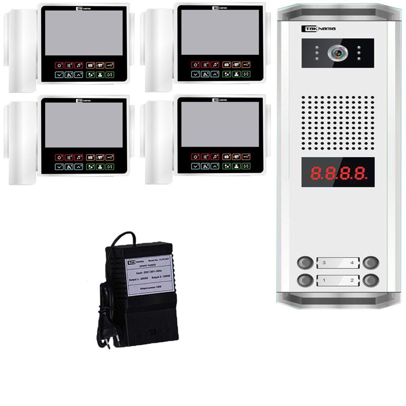 درب بازکن تصویری تک نما مدل C70-4V مجموعه 5 عددی درب بازکن تصویری تک نما مدل C70-4V مجموعه 5 عددی