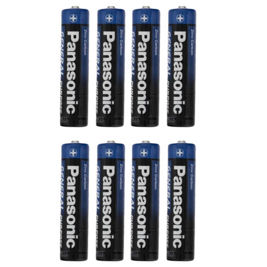 باتری نیم قلم پاناسونیک مدل R03 بسته 8 عددی