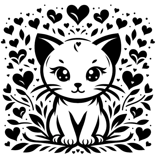 استیکر پارچه و لباس پاد آفرین طرح گربه بامزه کد 3118