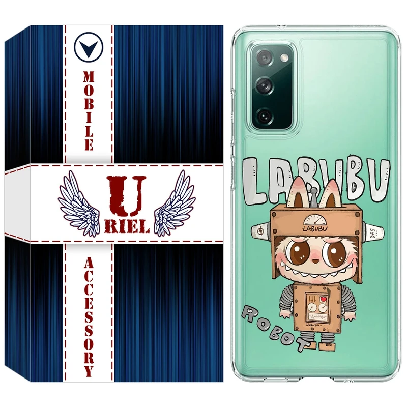 کاور یوریل مدل Clear کد 121 طرح لبوبو Labubu مناسب برای گوشی موبایل سامسونگ Galaxy S20 FE