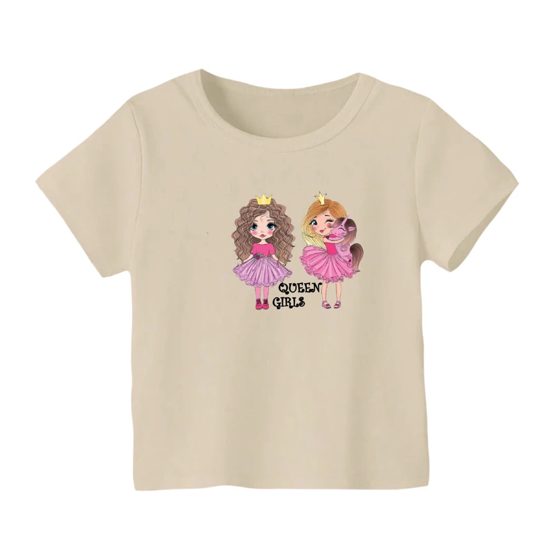 تی شرت آستین کوتاه بچگانه مدل دخترک کد ۹