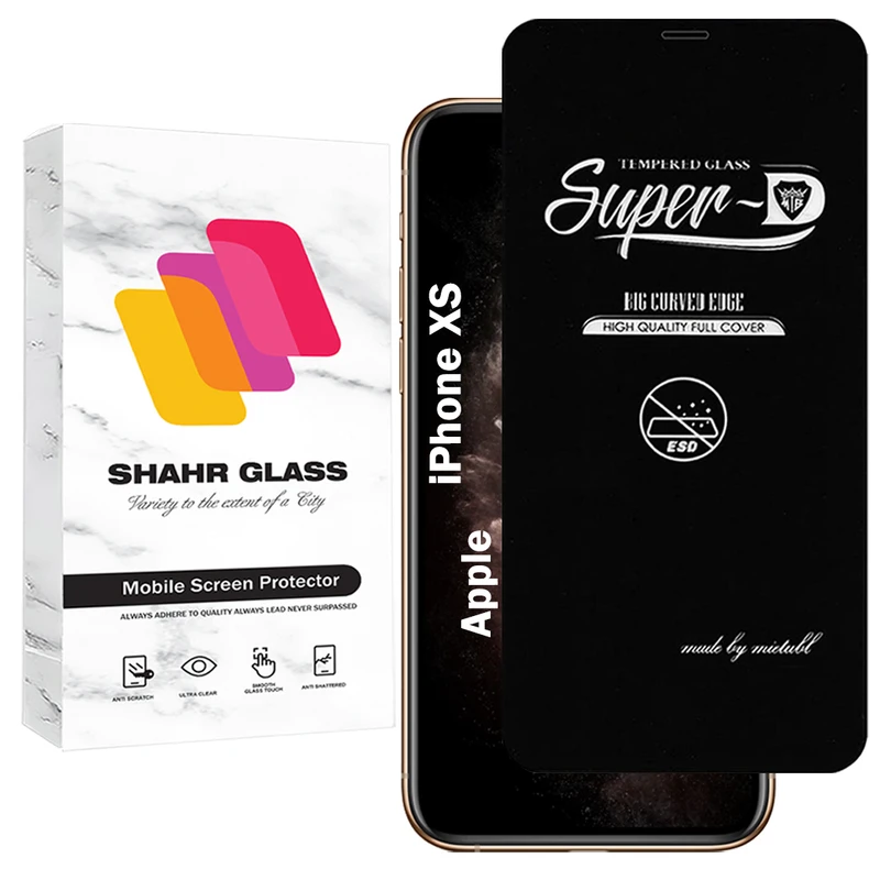 محافظ صفحه نمایش شهر گلس مدل SUPERDNSH مناسب برای گوشی موبایل اپل iPhone XS