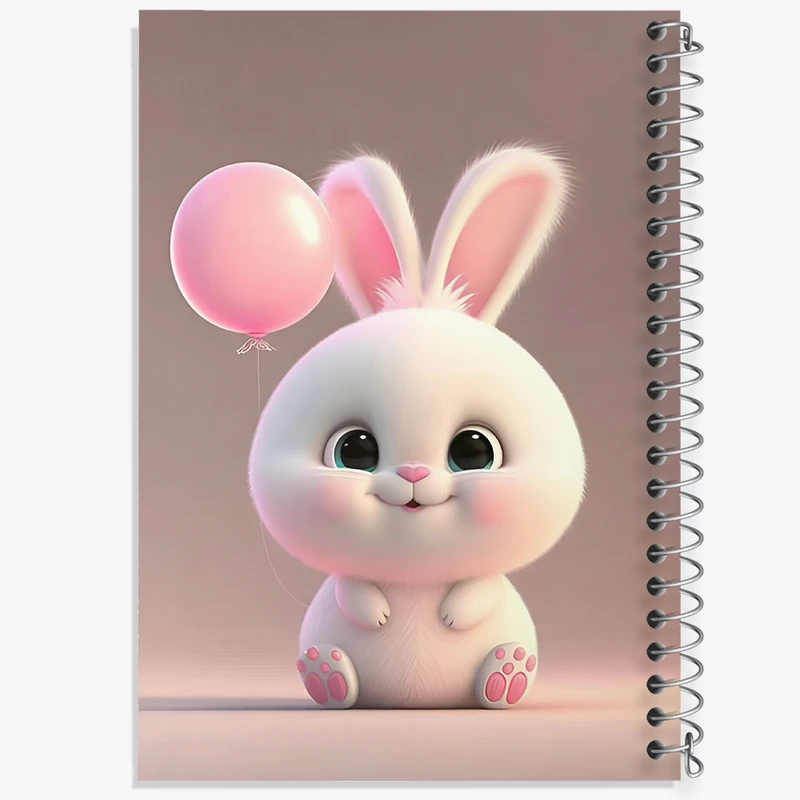 دفتر شطرنجی 50 برگ خندالو طرح خرگوش بامزه کد F5774