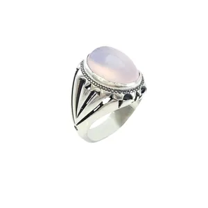 انگشتر نقره مردانه مدل عقیق کد 51955