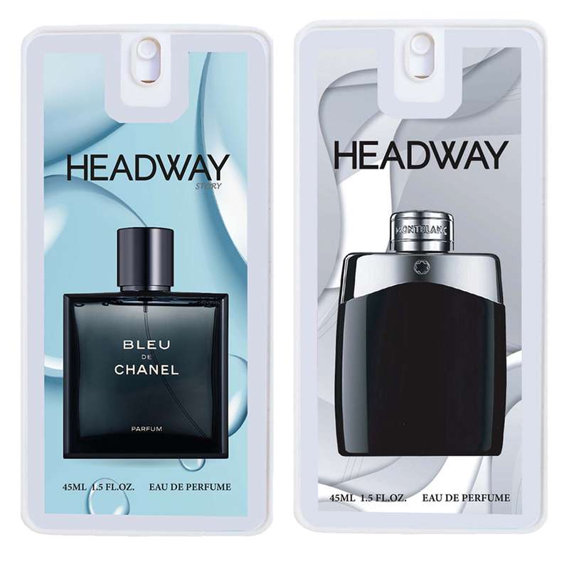 عطر جیبی مردانه هدوی استوری مدل مون بلان لجند و بلو شنل حجم 45 میلی لیتر مجموعه 2 عددی